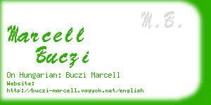 marcell buczi business card